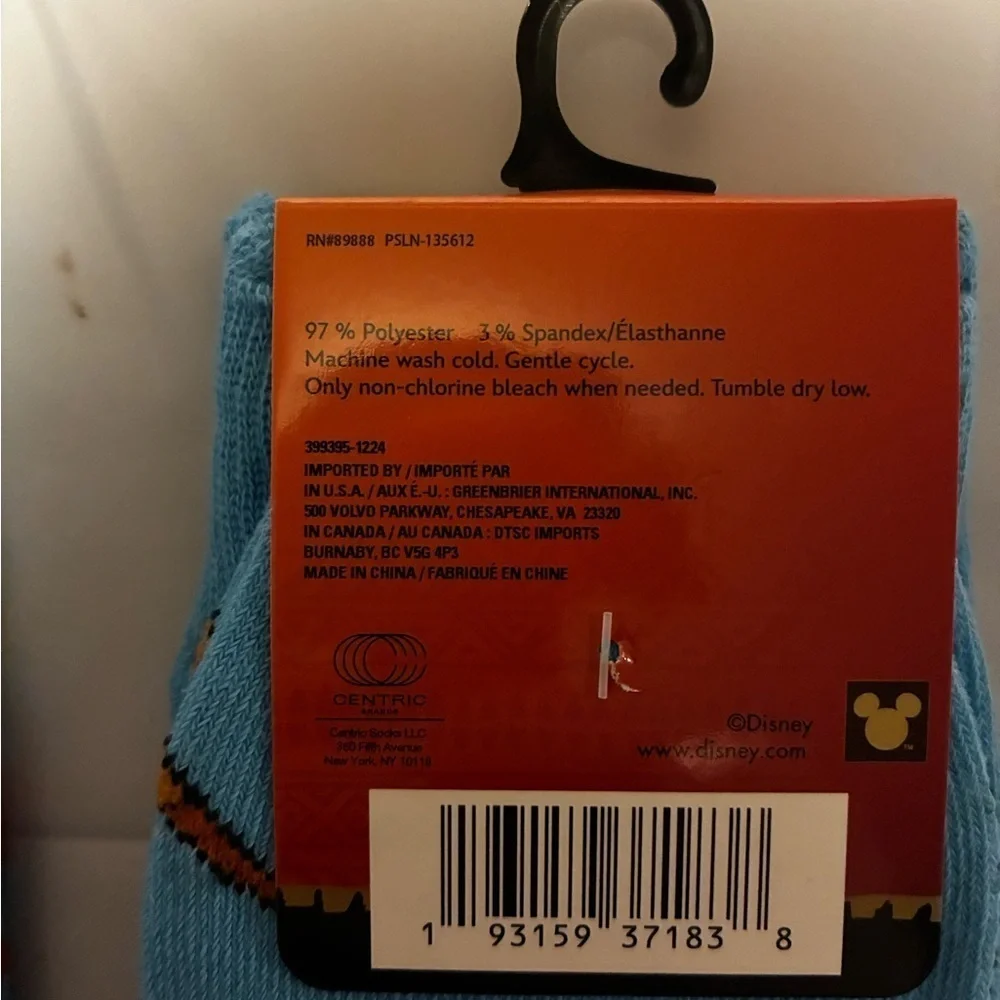 💰Disney LILO and Stitch Grumpy Lion King Crew Socks 6-12 Dopamine Novelty